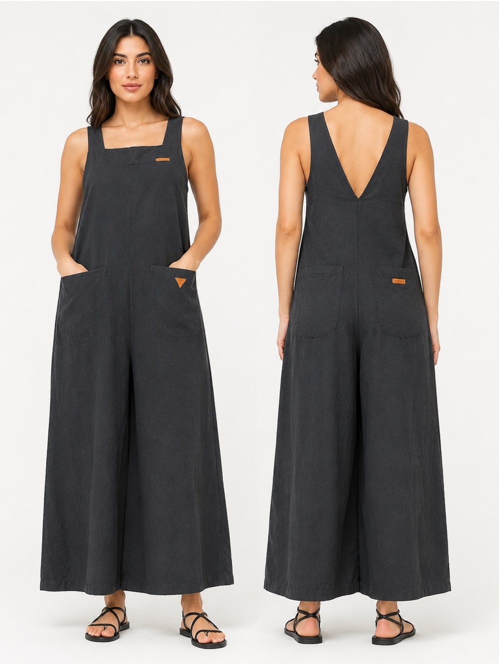 Dark gray summer overall